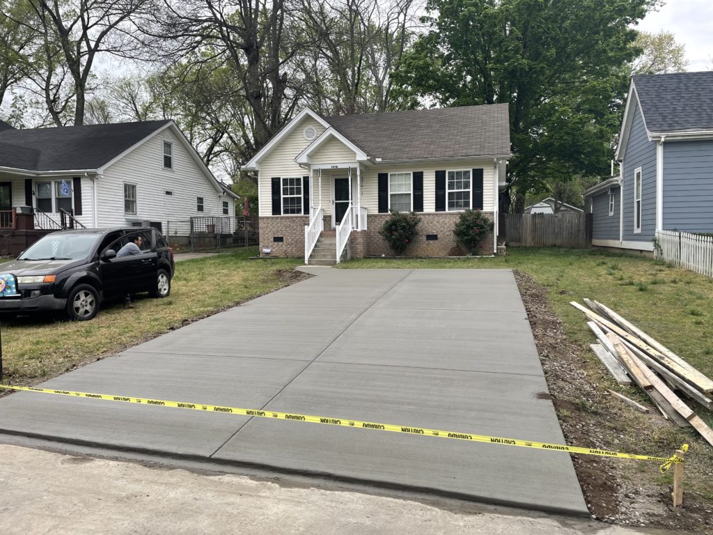 Concrete Parking Pad East Nashville TriStar Concrete