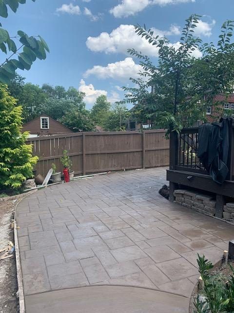 Stamped Concrete Patio - East Nashville, East Nashville, TN
