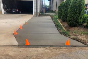 residential driveway extension project in germantown area nashville tn after 1 TriStar Concrete