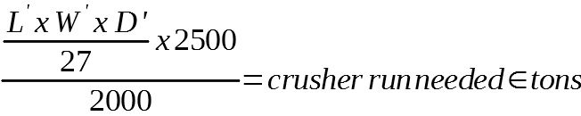 crusher run formula fig TriStar Concrete