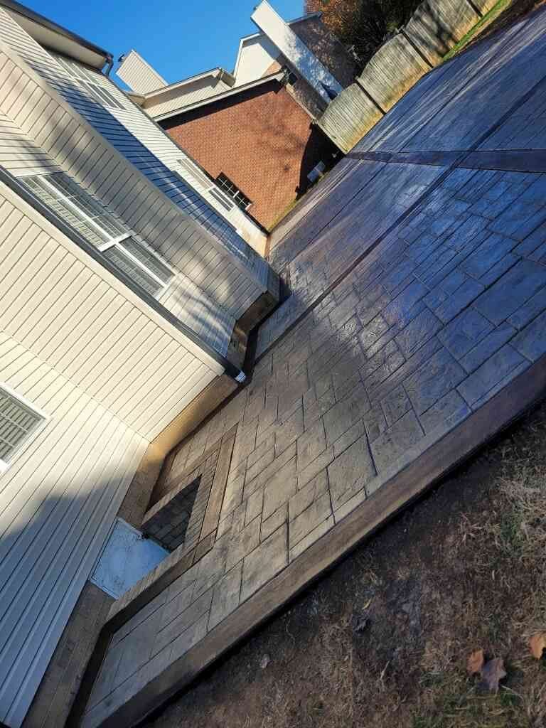Stamped Concrete Patio, Nashville, TN